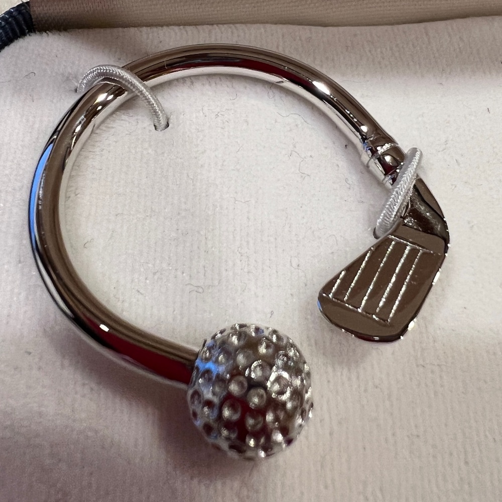 **SOLD** Sterling Silver Dolan-bullock golf club/ball key ring - Picture 4 of 4